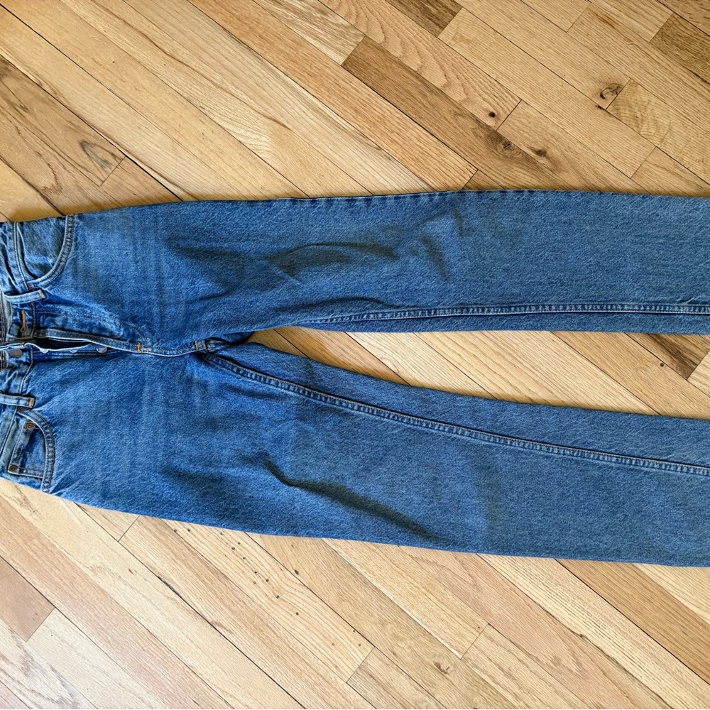 Nudie Jeans Blue Straight-Leg Denim Jeans